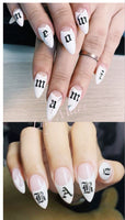 Nail Art Letters Stickers Adhesive Nail Accessories Nails Decals manicure sexy