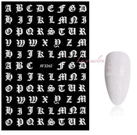 Nail art  Letters decals Stickers Nail Wraps Nail Art Accessories wraps manicure