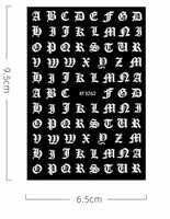 Nail art  Letters decals Stickers Nail Wraps Nail Art Accessories wraps manicure