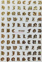 Nail art  Letters decals Stickers Nail Wraps Nail Art Accessories wraps manicure