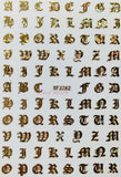 Nail art  Letters decals Stickers Nail Wraps Nail Art Accessories wraps manicure