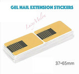 Gel Nail Extension Stickers Nail Art Acrylic Gold Nail Forms Tips Mani AU Stock