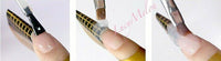 Gel Nail Extension Stickers Nail Art Acrylic Gold Nail Forms Tips Mani AU Stock