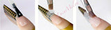 Gel Nail Extension Stickers Nail Art Acrylic Gold Nail Forms Tips Mani AU Stock