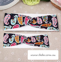 Mum & Daughter Wide Headband set yoga dancing gardening xmas pilates exercise