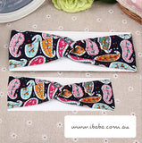 Mum & Daughter Wide Headband set yoga dancing gardening xmas pilates exercise