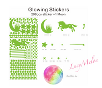297 Pc Unicorn Rainbow Castle Moon Glow in the Dark