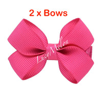 2 X 2 Inch hair bows - hair clips