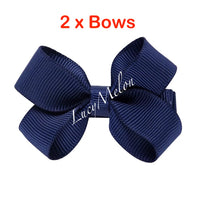 2 X 2 Inch hair bows - hair clips