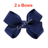 2 X 2 Inch hair bows - hair clips