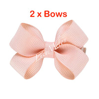 2 X 2 Inch hair bows - hair clips