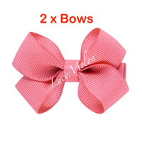 2 X 2 Inch hair bows - hair clips