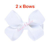2 X 2 Inch hair bows - hair clips