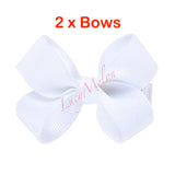 2 X 2 Inch hair bows - hair clips