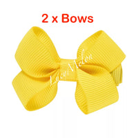 2 X 2 Inch hair bows - hair clips