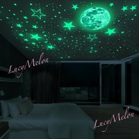 Big Star Moon 437 Pc Glow in the Dark + Stars + Dots