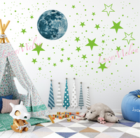 Big Star Moon 437 Pc Glow in the Dark + Stars + Dots