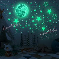 Big Star Moon 437 Pc Glow in the Dark + Stars + Dots