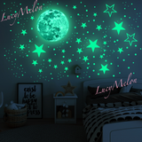 Big Star Moon 437 Pc Glow in the Dark + Stars + Dots