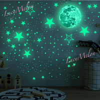 Big Star Moon 437 Pc Glow in the Dark + Stars + Dots