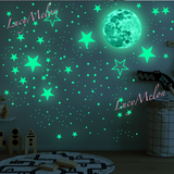 Big Star Moon 437 Pc Glow in the Dark + Stars + Dots