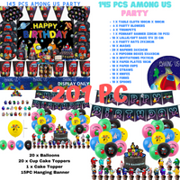 “Birthday party pack balloons tableware Kids girls boys Sydney lucymelon present gift  princess Spiderman avengers paw patrol cars blippi Minecraft unicorn among us baby shark frozen bluey mermaid coco melon hot wheels pop it”