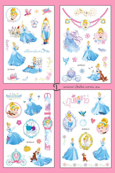 Cinderella Temporary Tattoos