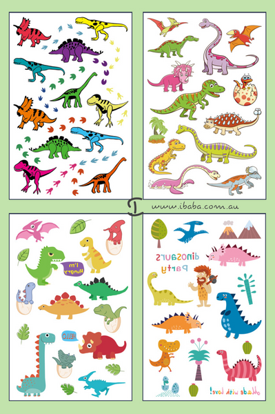 Dinosaur Temporary Tattoos
