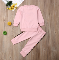 2 Pc Girls Leopard Tracksuit Available in Size 1-6 Cute Insta Baby jumper outfit