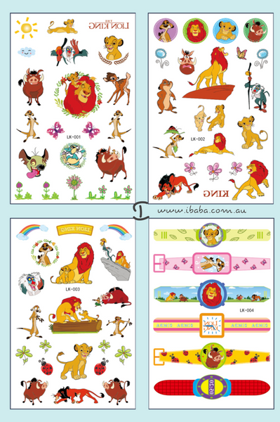Lion King Temporary tattoos