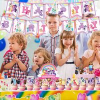“Birthday party pack balloons tableware Kids girls boys Sydney lucymelon present gift  princess Spiderman avengers paw patrol cars blippi Minecraft unicorn among us baby shark frozen bluey mermaid coco melon hot wheels pop it dinosaur animals”