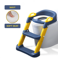 Kids toilet training potty with step up ladder & cushioned seat