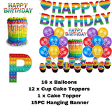 “Birthday party pack balloons tableware Kids girls boys Sydney lucymelon present gift  princess Spiderman avengers paw patrol cars blippi Minecraft unicorn among us baby shark frozen bluey mermaid coco melon hot wheels pop it dinosaur animals”