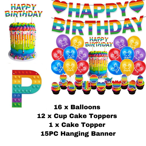 “Birthday party pack balloons tableware Kids girls boys Sydney lucymelon present gift  princess Spiderman avengers paw patrol cars blippi Minecraft unicorn among us baby shark frozen bluey mermaid coco melon hot wheels pop it dinosaur animals”