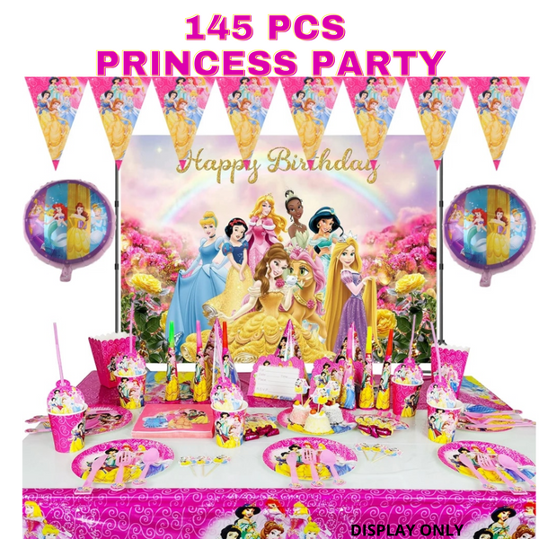 “Birthday party pack balloons tableware Kids girls boys Sydney lucymelon present gift  princess Spiderman avengers paw patrol cars blippi Minecraft unicorn among us baby shark frozen bluey mermaid coco melon hot wheels pop it dinosaur animals”