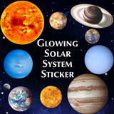 10 Piece Solar System Glow in the dark