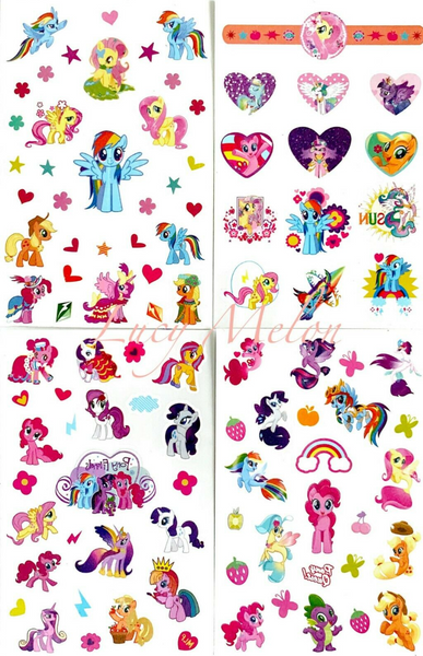 My Little Pony Temporary Tattoos