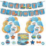 “Birthday party pack balloons tableware Kids girls boys Sydney lucymelon present gift  princess Spiderman avengers paw patrol cars blippi Minecraft unicorn among us baby shark frozen bluey mermaid coco melon hot wheels pop it dinosaur animals”