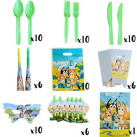 “Birthday party pack balloons tableware Kids girls boys Sydney lucymelon present gift  princess Spiderman avengers paw patrol cars blippi Minecraft unicorn among us baby shark frozen bluey mermaid coco melon hot wheels pop it dinosaur animals”