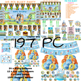 “Birthday party pack balloons tableware Kids girls boys Sydney lucymelon present gift  princess Spiderman avengers paw patrol cars blippi Minecraft unicorn among us baby shark frozen bluey mermaid coco melon hot wheels pop it dinosaur animals”