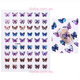 Nail art decal  Sticker 3D Decal Laser Butterflies Christmas Xmas manicure sexy