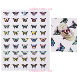 Nail art decal  Sticker 3D Decal Laser Butterflies Christmas Xmas manicure sexy