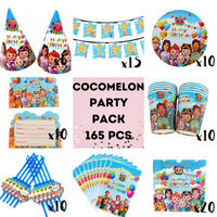 “Birthday party pack balloons tableware Kids girls boys Sydney lucymelon present gift  princess Spiderman avengers paw patrol cars blippi Minecraft unicorn among us baby shark frozen bluey mermaid coco melon hot wheels pop it dinosaur animals”