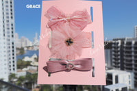 Baby Girl Headbands Handmade Xmas Baby shower kid newborn bow shoe set Turban