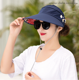 Women's Visor Golf Cap Beach Hat Pony Tail Hat
