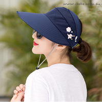 Women's Visor Golf Cap Beach Hat Pony Tail Hat