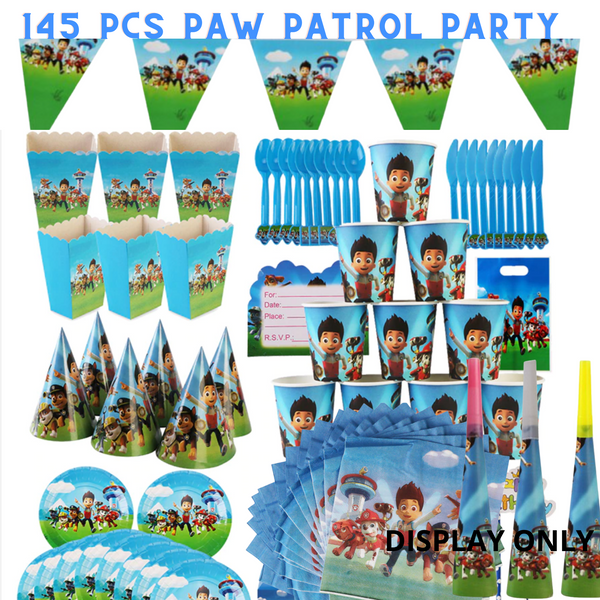“Birthday party pack balloons tableware Kids girls boys Sydney lucymelon present gift princess Spiderman avengers paw patrol cars blippi Minecraft unicorn among us baby shark frozen bluey mermaid coco melon hot wheels pop it dinosaur animals”