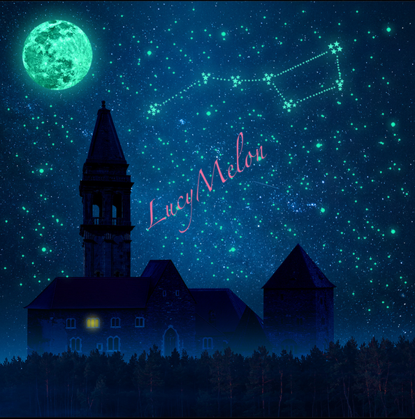 826 Piece Blue Moon with Puffy Stars & Dots