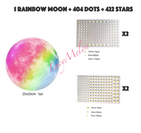 Glow in the dark Rainbow Moon 826 Piece set