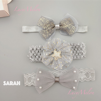 Baby Girl Headbands Handmade Xmas Baby shower kid newborn bow shoe set Turban